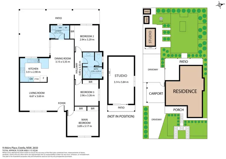 Floorplan of Homely house listing, 9 Atkins Place, Estella NSW 2650