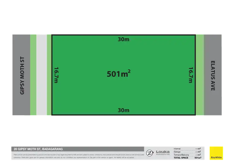 Floorplan of Homely land listing, 20 Gipsy Moth Street, Badagarang NSW 2540