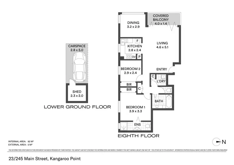 Floorplan of Homely apartment listing, 23/245 Main Street, Kangaroo Point QLD 4169