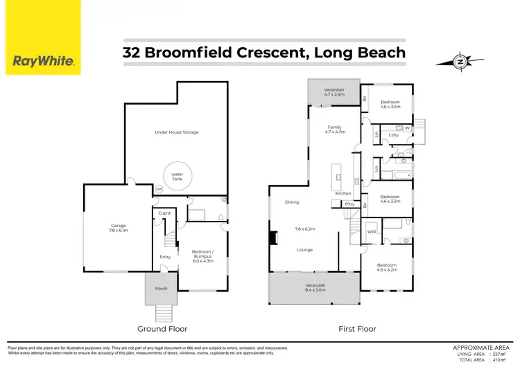Floorplan of Homely house listing, 32 Broomfield Crescent, Long Beach NSW 2536