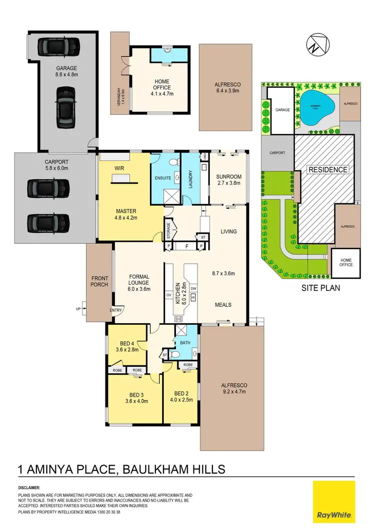 Floorplan of Homely house listing, 1 Aminya Place, Baulkham Hills NSW 2153