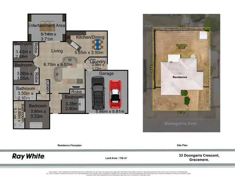 Floorplan of Homely house listing, 33 Doongarra Crescent, Gracemere QLD 4702