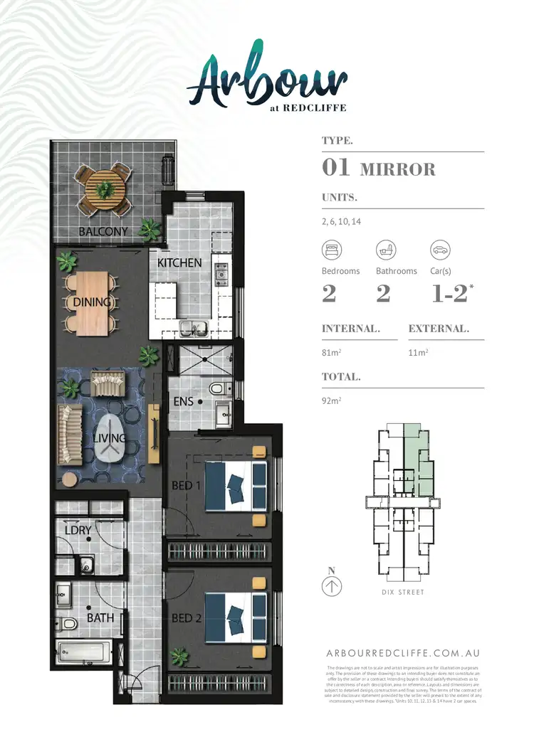 Floorplan of Homely unit listing, 6/20 Dix Street, Redcliffe QLD 4020