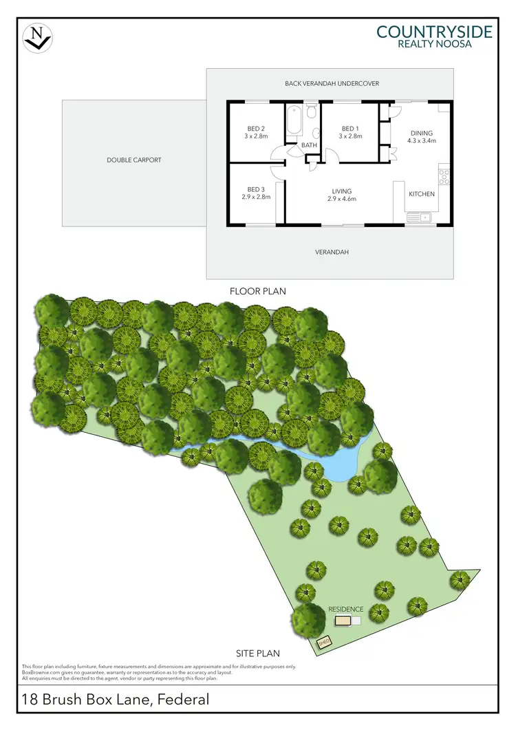Floorplan of Homely house listing, 18 Brush Box Lane, Federal QLD 4568