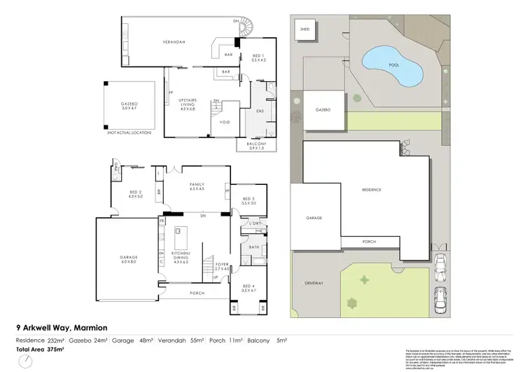 Floorplan of Homely house listing, 9 Arkwell Way, Marmion WA 6020