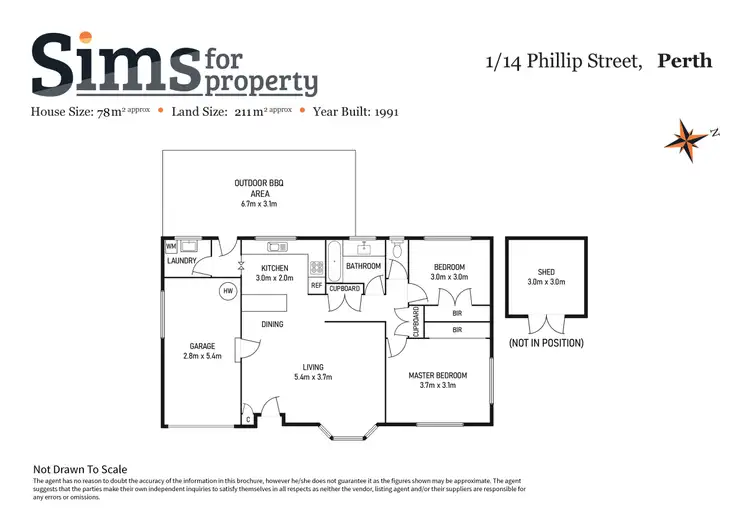 Floorplan of Homely house listing, 1/14 Phillip Street, Perth TAS 7300