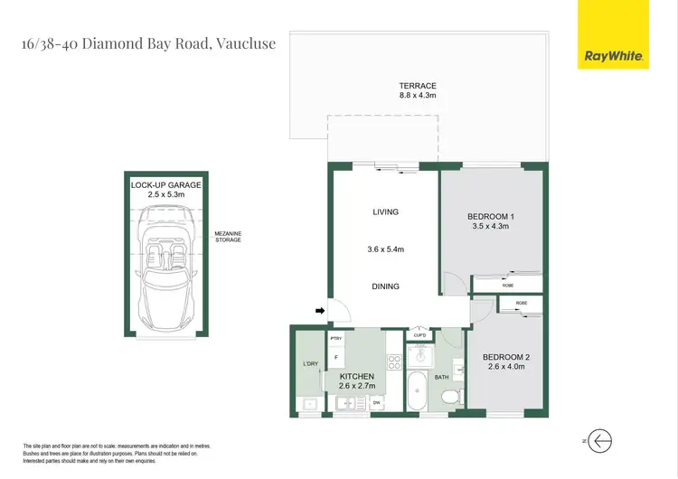 Floorplan of Homely apartment listing, 16/38-40 Diamond Bay Road, Vaucluse NSW 2030
