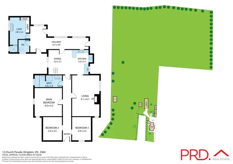 Floorplan of Homely house listing, 12 Church Parade, Kingston VIC 3364
