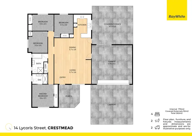 Floorplan of Homely house listing, 14 Lycoris Street, Crestmead QLD 4132