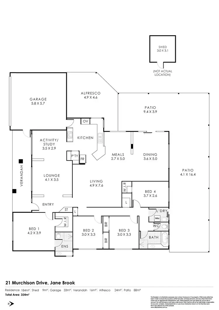 Floorplan of Homely house listing, 21 Murchison Drive, Jane Brook WA 6056
