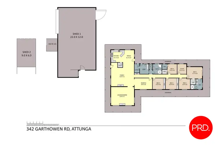 Floorplan of Homely rural property listing, 342 Garthowen Road, Attunga NSW 2345