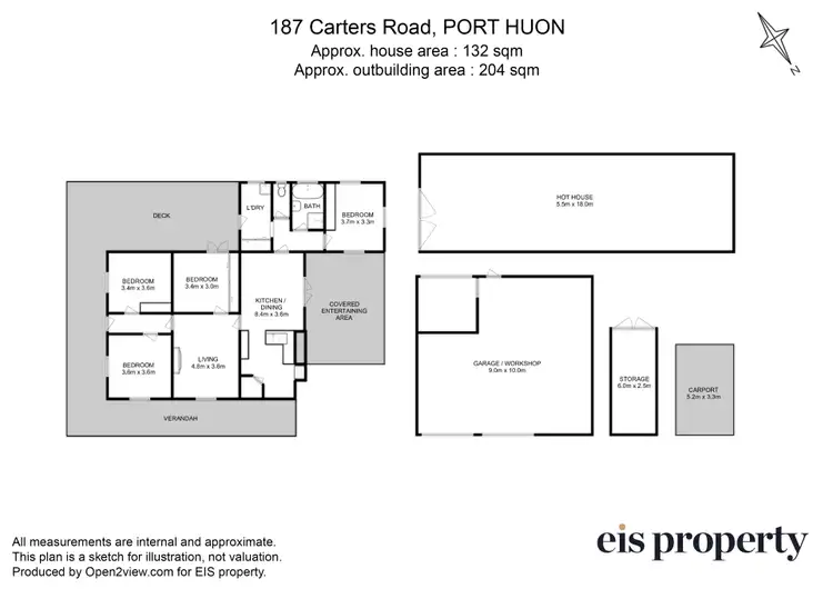 Floorplan of Homely house listing, 187 Carters Road, Port Huon TAS 7116