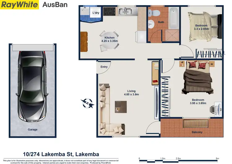 Floorplan of Homely unit listing, 10/274 Lakemba Street, Wiley Park NSW 2195