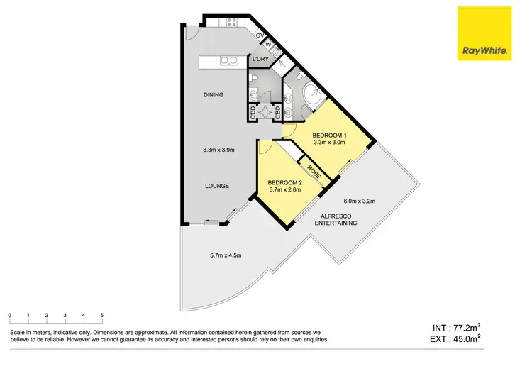Floorplan of Homely apartment listing, 2-2/18-19 Pacific Parade, Yamba NSW 2464