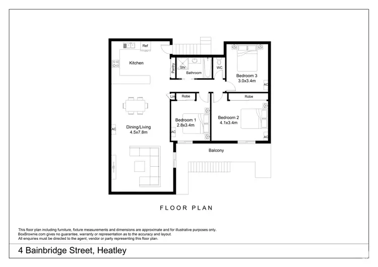 Floorplan of Homely house listing, 4 Bainbridge Street, Heatley QLD 4814