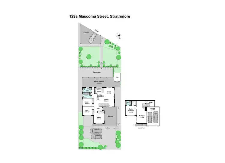Floorplan of Homely house listing, 129A Mascoma Street, Strathmore VIC 3041
