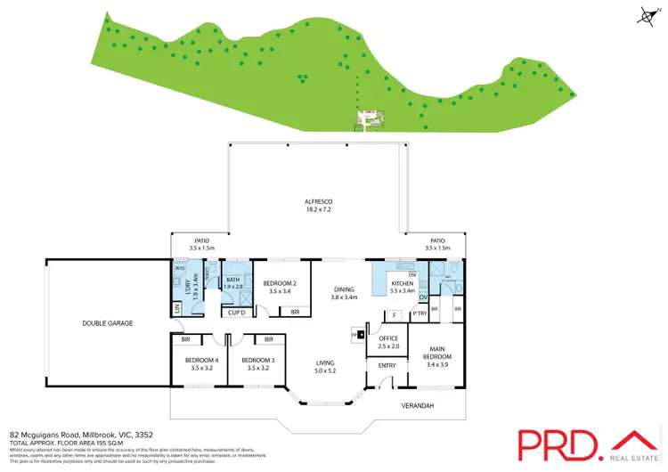 Floorplan of Homely house listing, 82 McGuigans Road, Millbrook VIC 3352