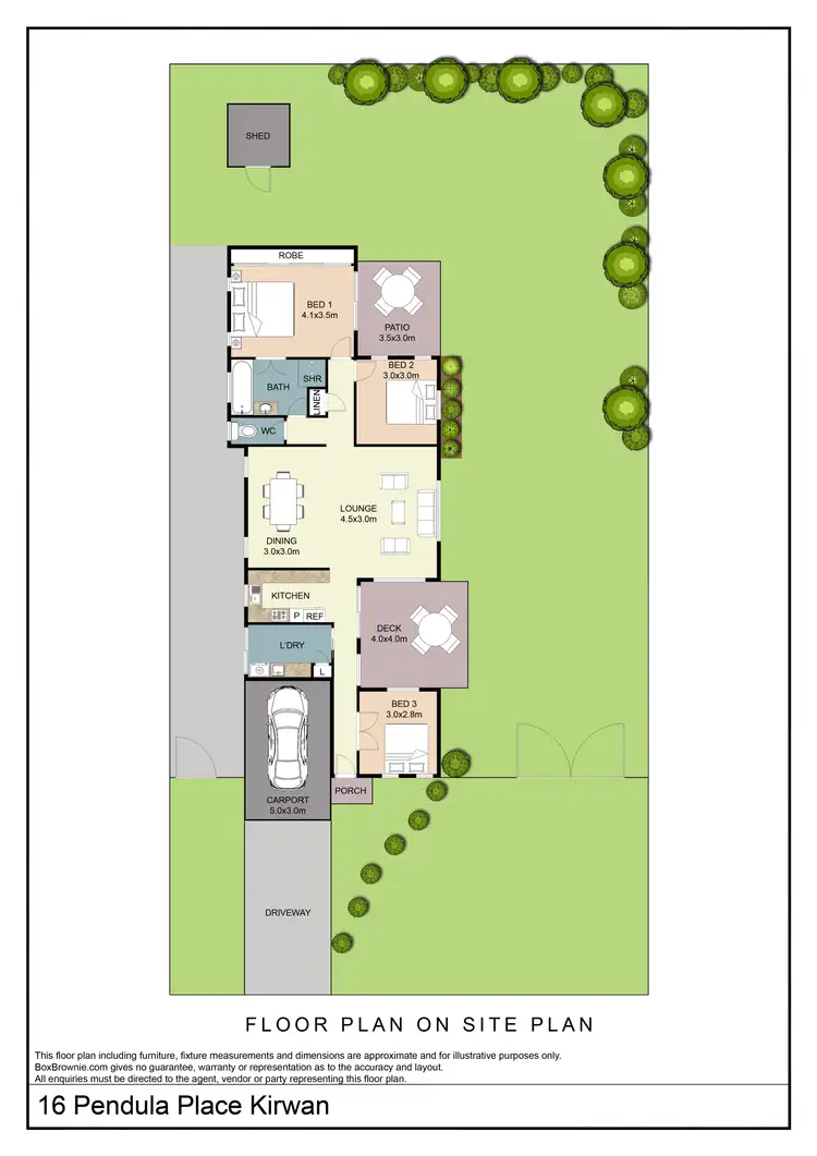 Floorplan of Homely house listing, 16 Pendula Place, Kirwan QLD 4817
