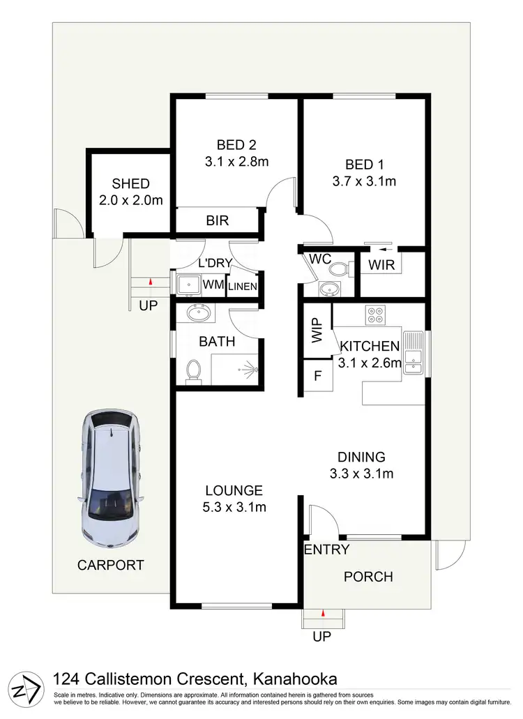 Floorplan of Homely villa listing, 124 Callistemon Crescent, Kanahooka NSW 2530