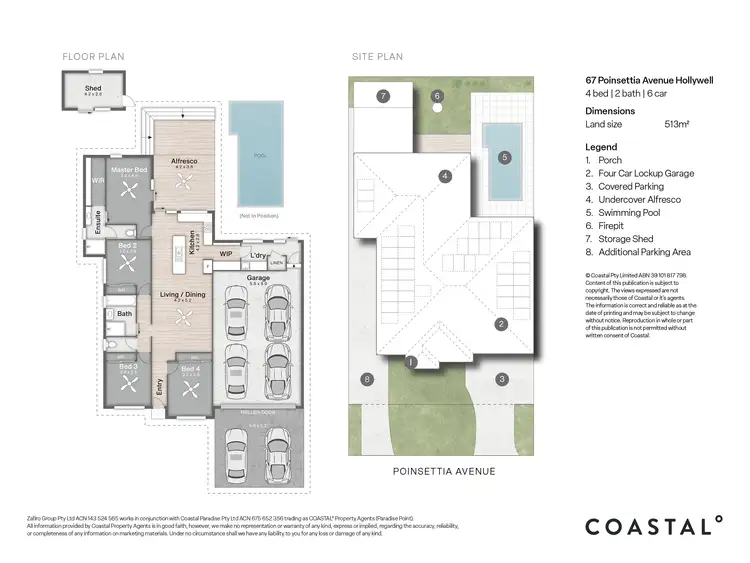 Floorplan of Homely house listing, 67 Poinsettia Avenue, Hollywell QLD 4216