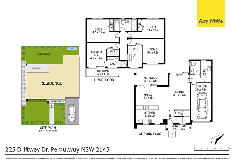 Floorplan of Homely semi-detached listing, 225 Driftway Drive, Pemulwuy NSW 2145