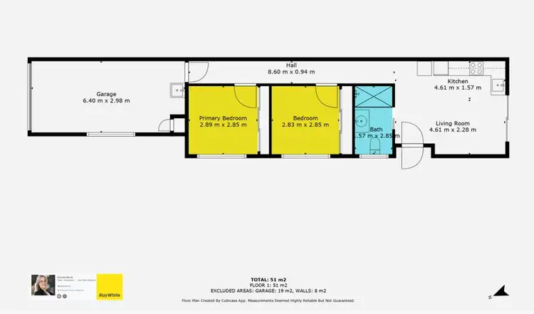 Floorplan of Homely unit listing, 53B Harmony Drive, Clinton QLD 4680