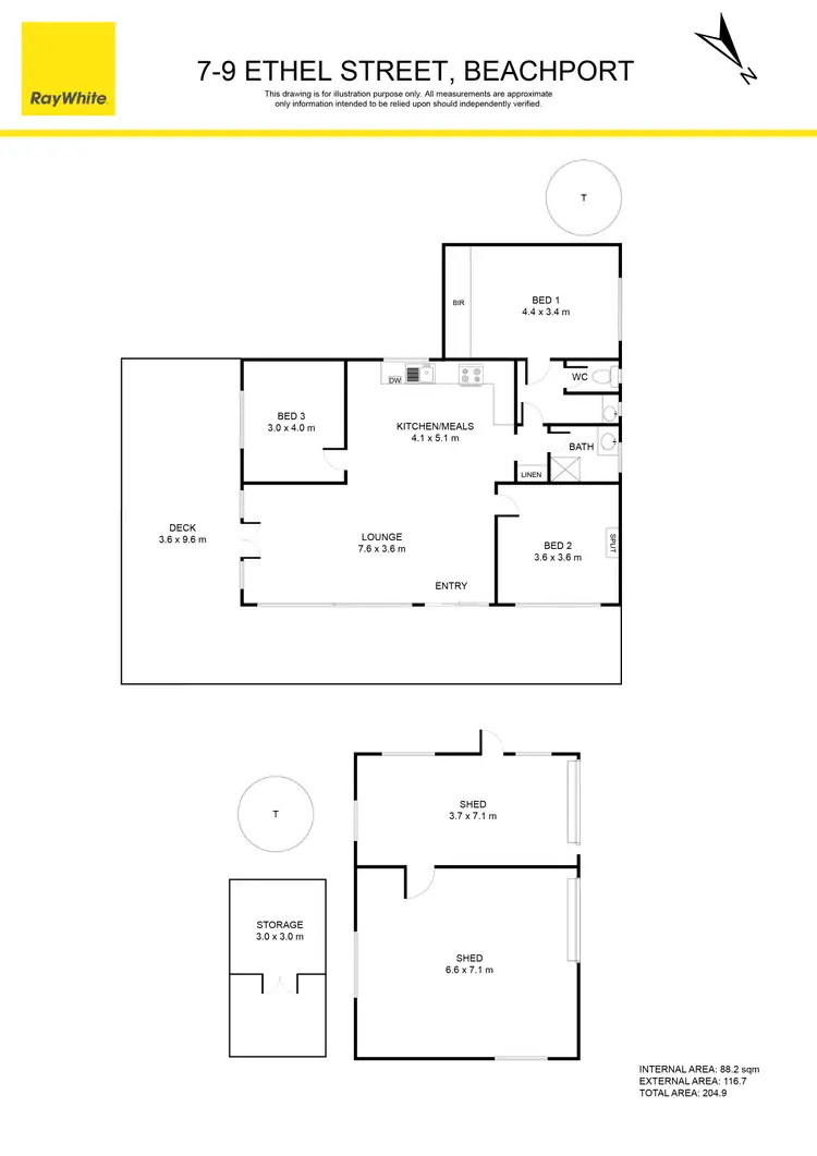 Floorplan of Homely other listing, 7-9 Ethel Street, Beachport SA 5280