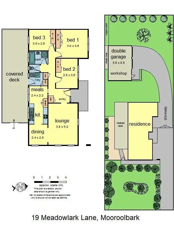 Floorplan of Homely house listing, 19 Meadowlark Lane, Mooroolbark VIC 3138