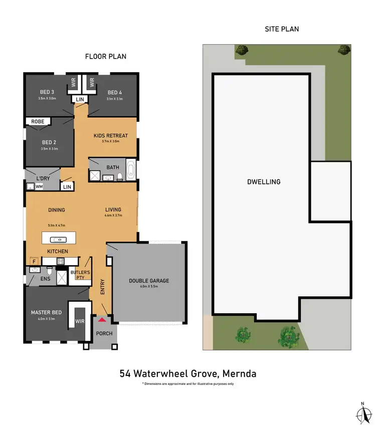 Floorplan of Homely house listing, 54 Waterwheel Grove, Mernda VIC 3754