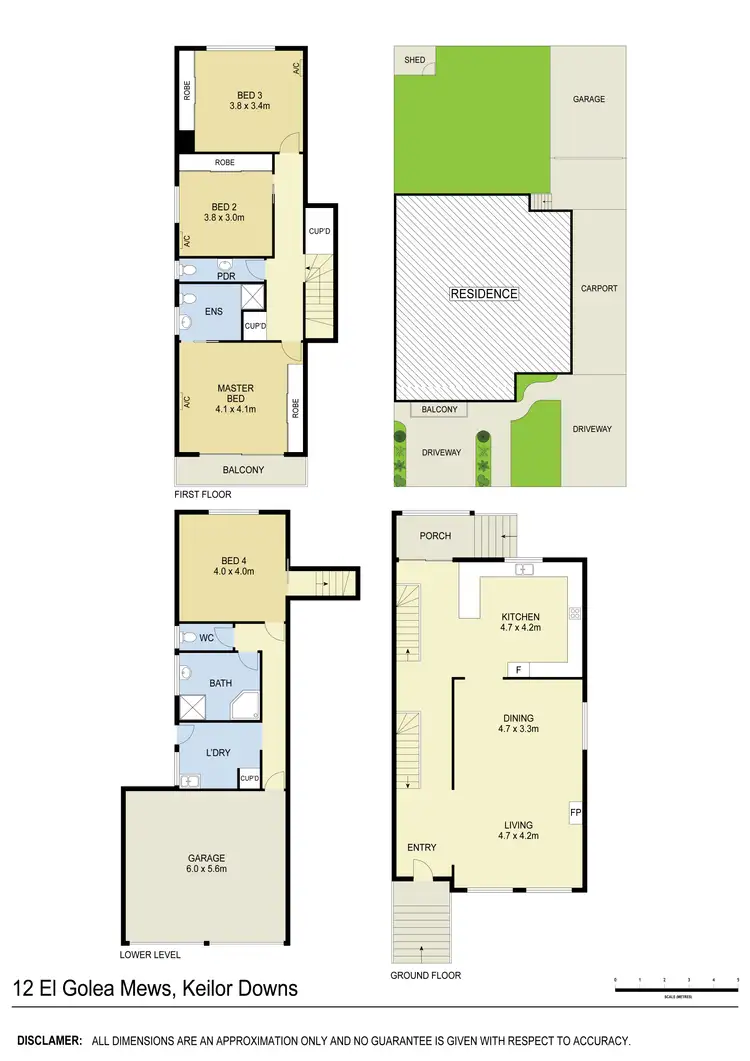 Floorplan of Homely house listing, 12 El Golea Mews, Keilor Downs VIC 3038