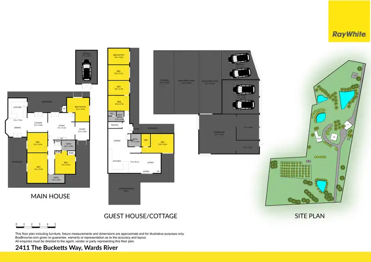 Floorplan of Homely rural property listing, 2411 The Bucketts Way, Wards River NSW 2422