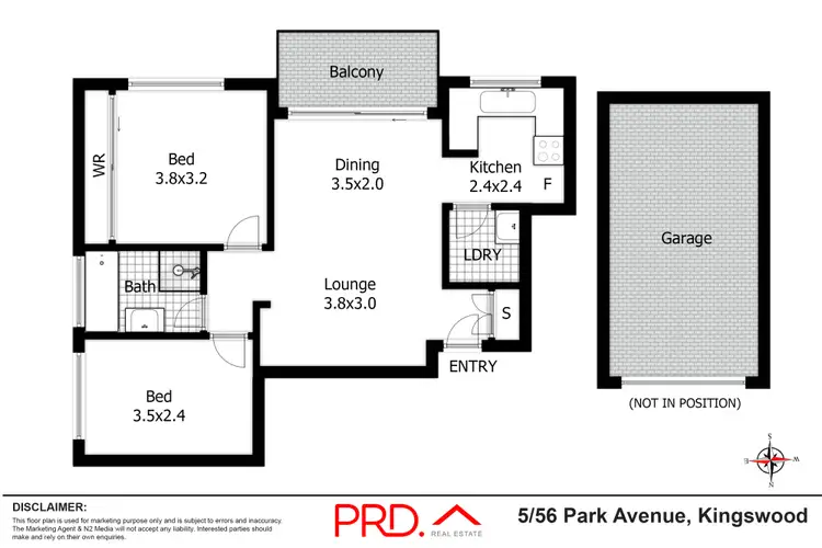 Floorplan of Homely unit listing, 5/56 Park Avenue, Kingswood NSW 2747