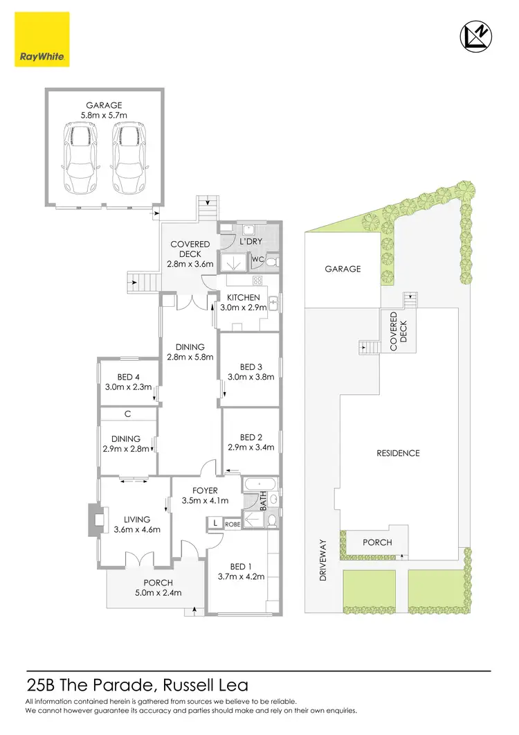Floorplan of Homely house listing, 25B The Parade, Russell Lea NSW 2046