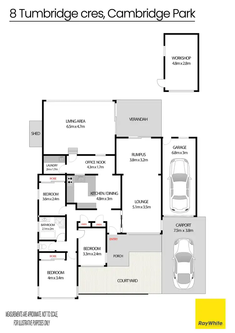 Floorplan of Homely house listing, 8 Tumbridge Crescent, Cambridge Park NSW 2747