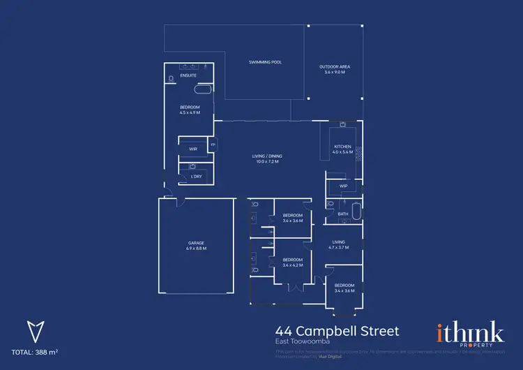 Floorplan of Homely house listing, 44 Campbell Street, East Toowoomba QLD 4350