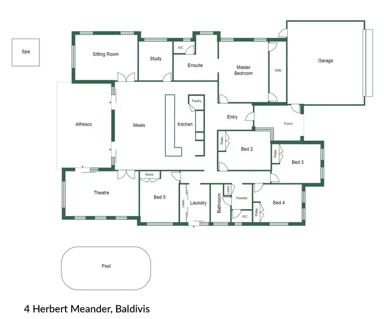 Floorplan of Homely house listing, 4 Herbert Meander, Baldivis WA 6171