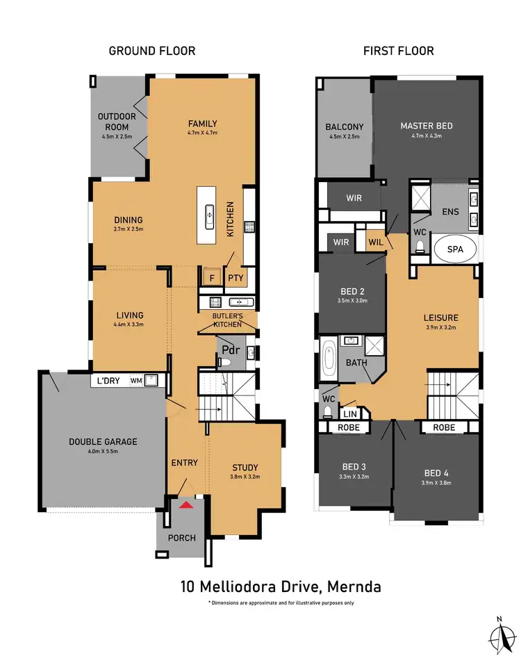 Floorplan of Homely house listing, 10 Melliodora Drive, Mernda VIC 3754