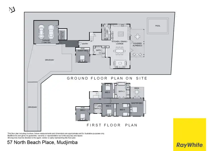 Floorplan of Homely house listing, 57 North Beach Place, Mudjimba QLD 4564