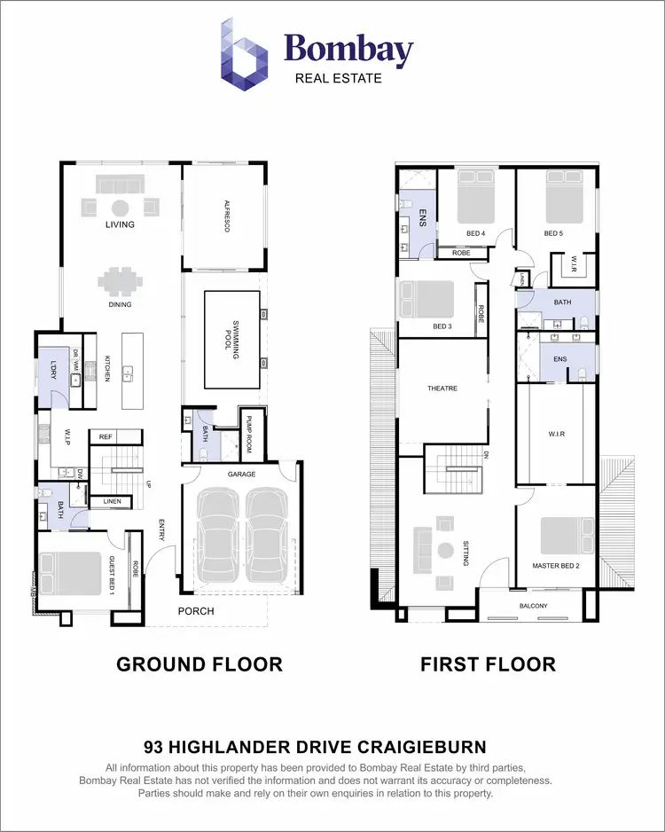 Floorplan of Homely house listing, 93 Highlander Drive, Craigieburn VIC 3064