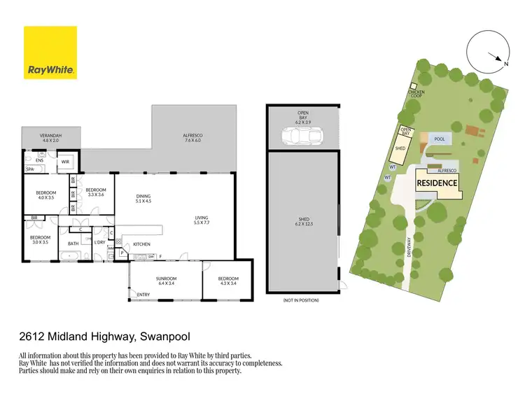 Floorplan of Homely house listing, 2612 Midland Highway, Swanpool VIC 3673