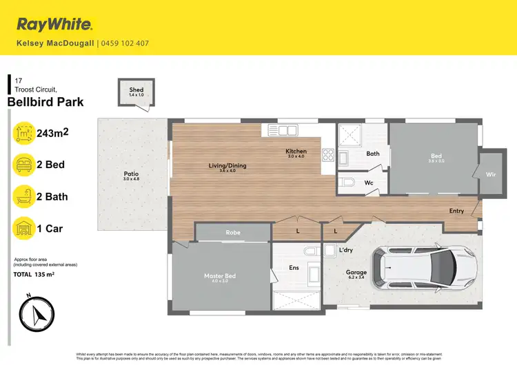 Floorplan of Homely house listing, 17 Troost Circuit, Bellbird Park QLD 4300