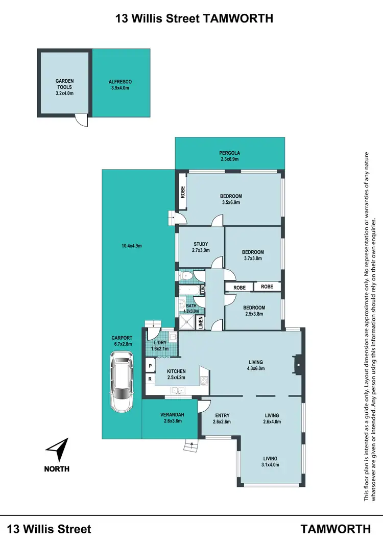 Floorplan of Homely house listing, 13 Willis Street, Tamworth NSW 2340