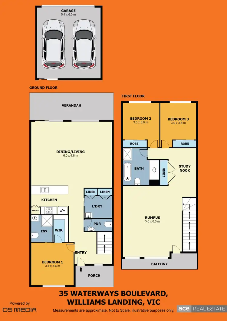 Floorplan of Homely house listing, 35 Waterways Boulevard, Williams Landing VIC 3027