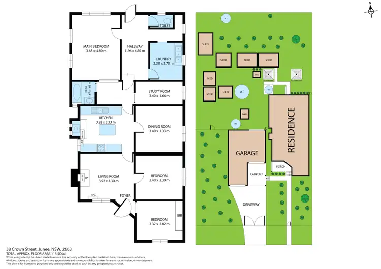 Floorplan of Homely house listing, 38 Crown Street, Junee NSW 2663