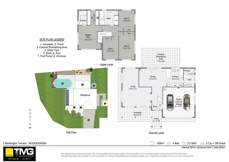 Floorplan of Homely house listing, 2 Beckington Terrace, Mudgeeraba QLD 4213