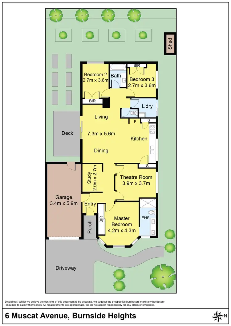 Floorplan of Homely house listing, 6 Muscat Avenue, Burnside Heights VIC 3023