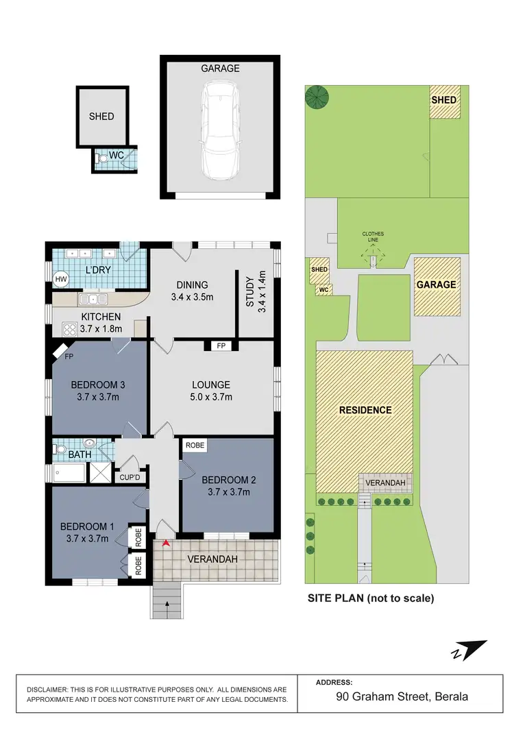 Floorplan of Homely house listing, 90 Graham Street, Berala NSW 2141