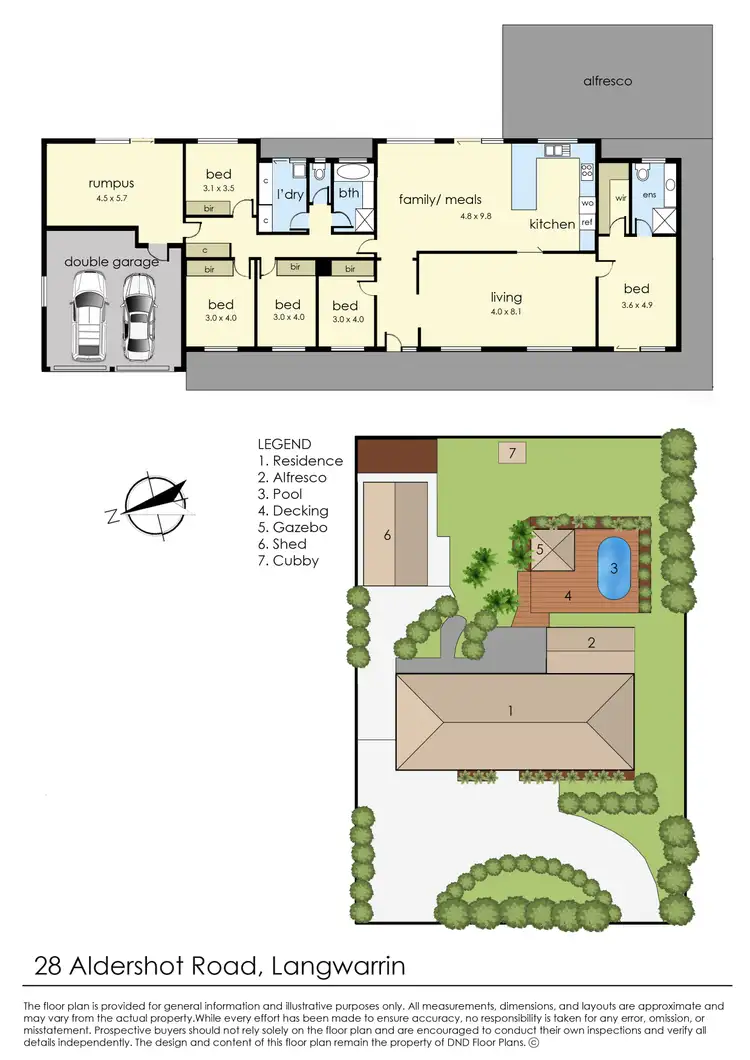 Floorplan of Homely house listing, 28 Aldershot Road, Langwarrin VIC 3910