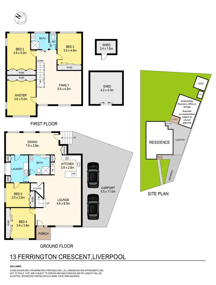 Floorplan of Homely house listing, 13 Ferrington Crescent, Liverpool NSW 2170