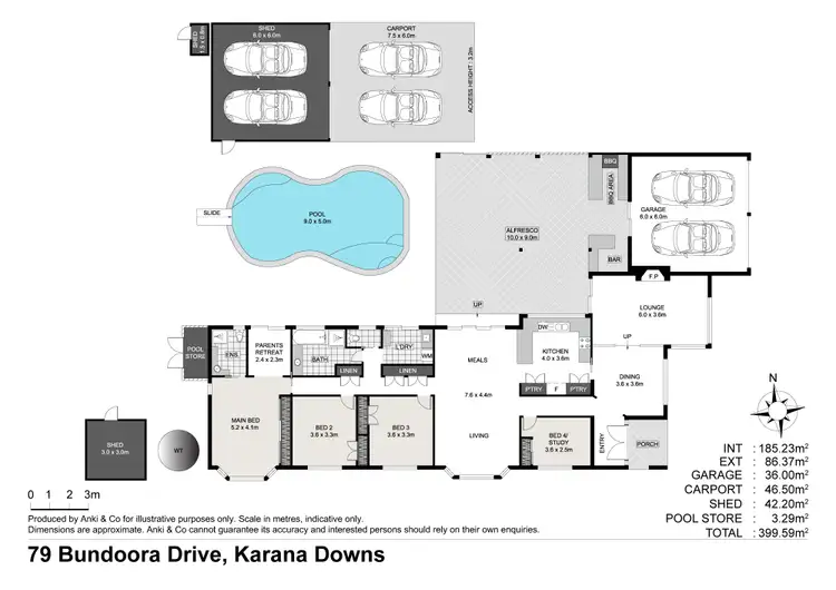 Floorplan of Homely house listing, 79 Bundoora Drive, Karana Downs QLD 4306